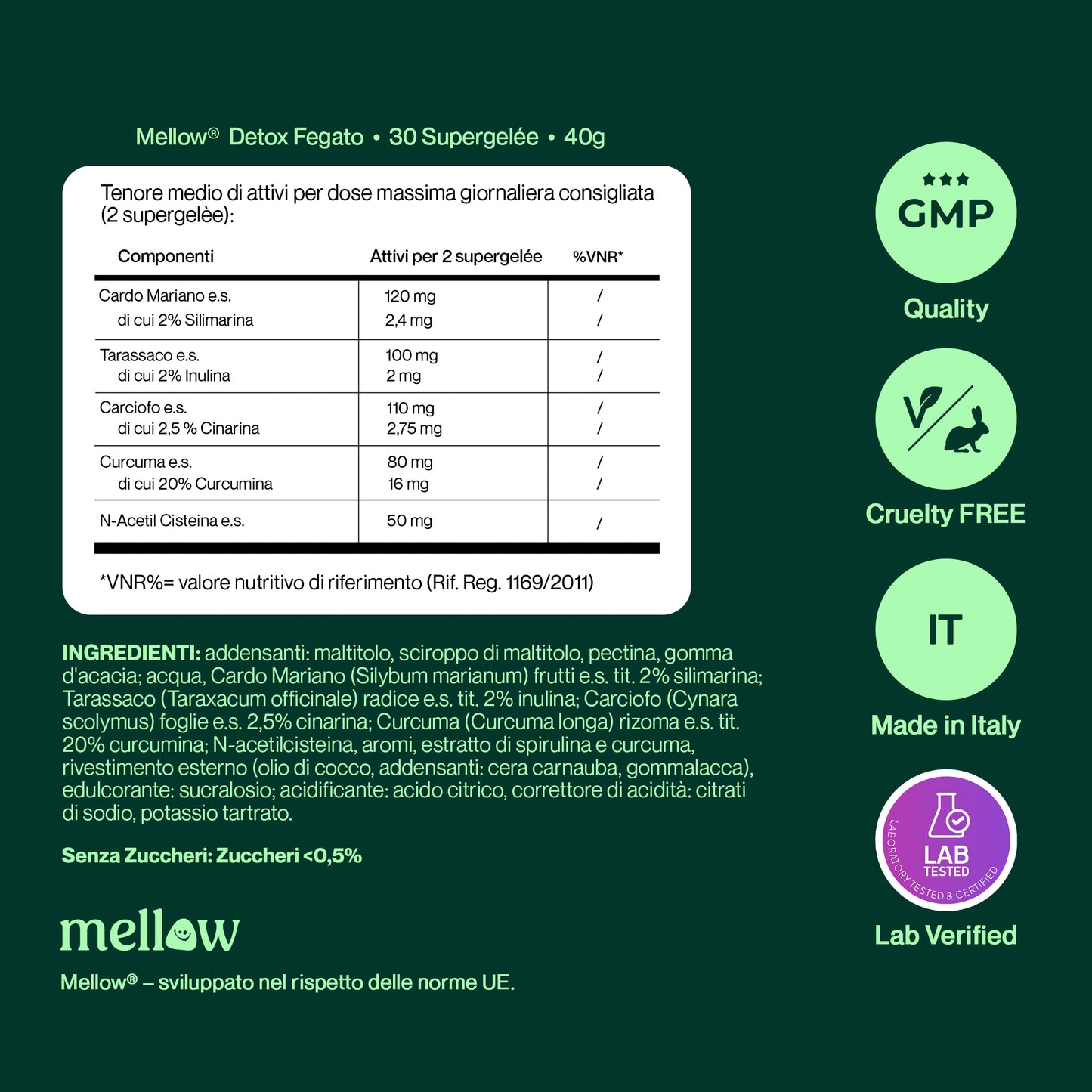 Mellow® Detox Fegato - Supergelée alla Mela Verde