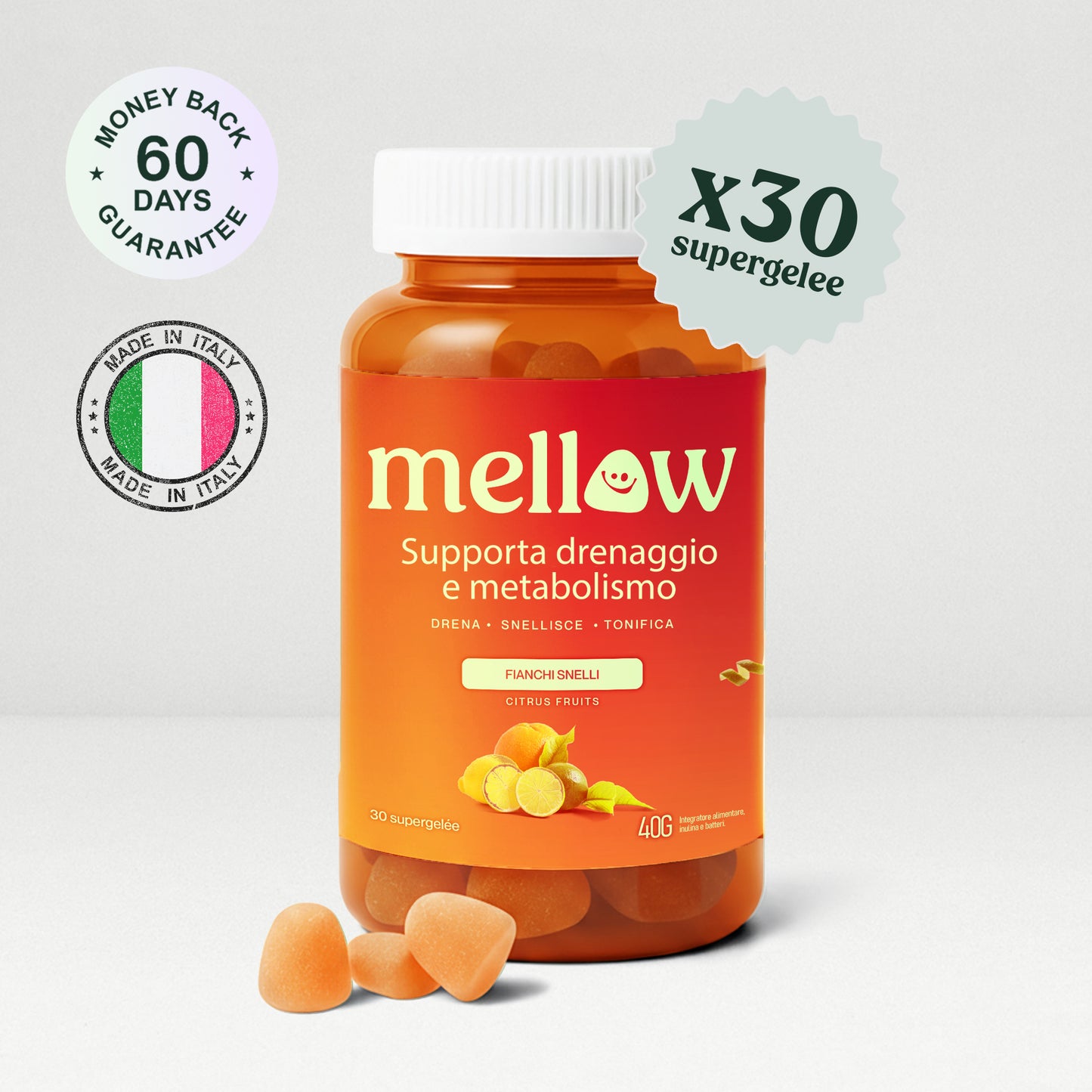 Mellow® Lipo Fianchi - Supergelée agli Agrumi