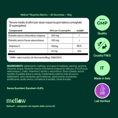 Mellow® Muschio Marino - Gummies ai Frutti Di Bosco