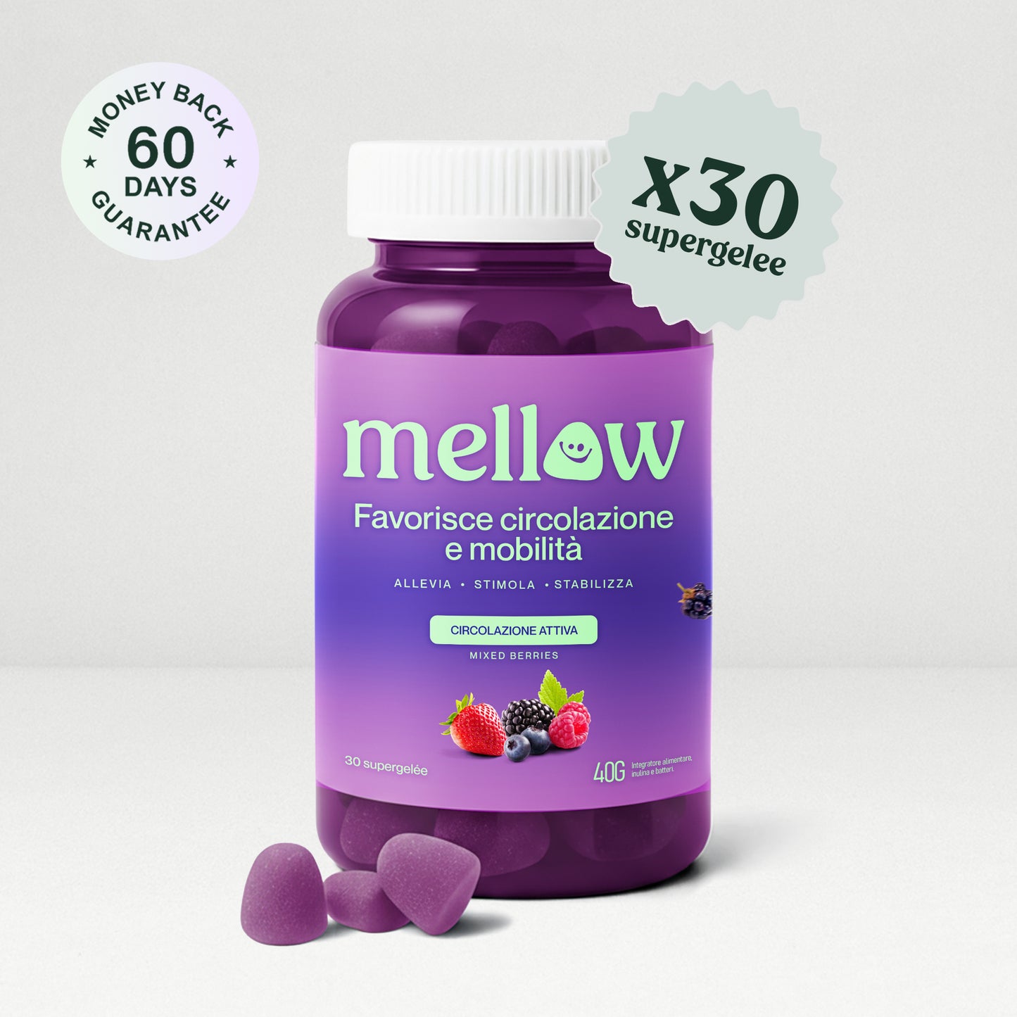Mellow® Neuropatia - Supergelée ai Frutti Di Bosco