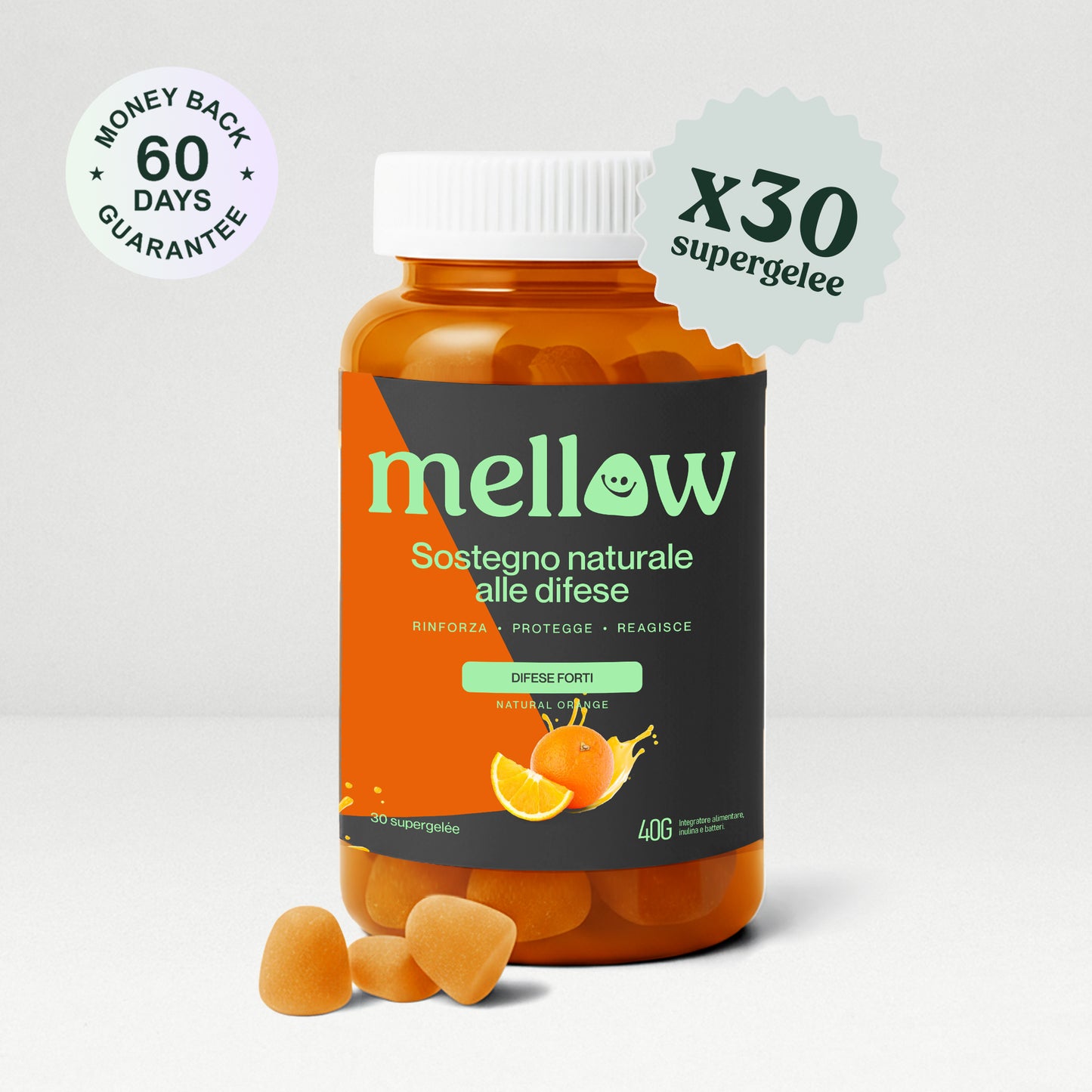 Mellow® Immunità Attiva - Supergelée Arancio Naturale
