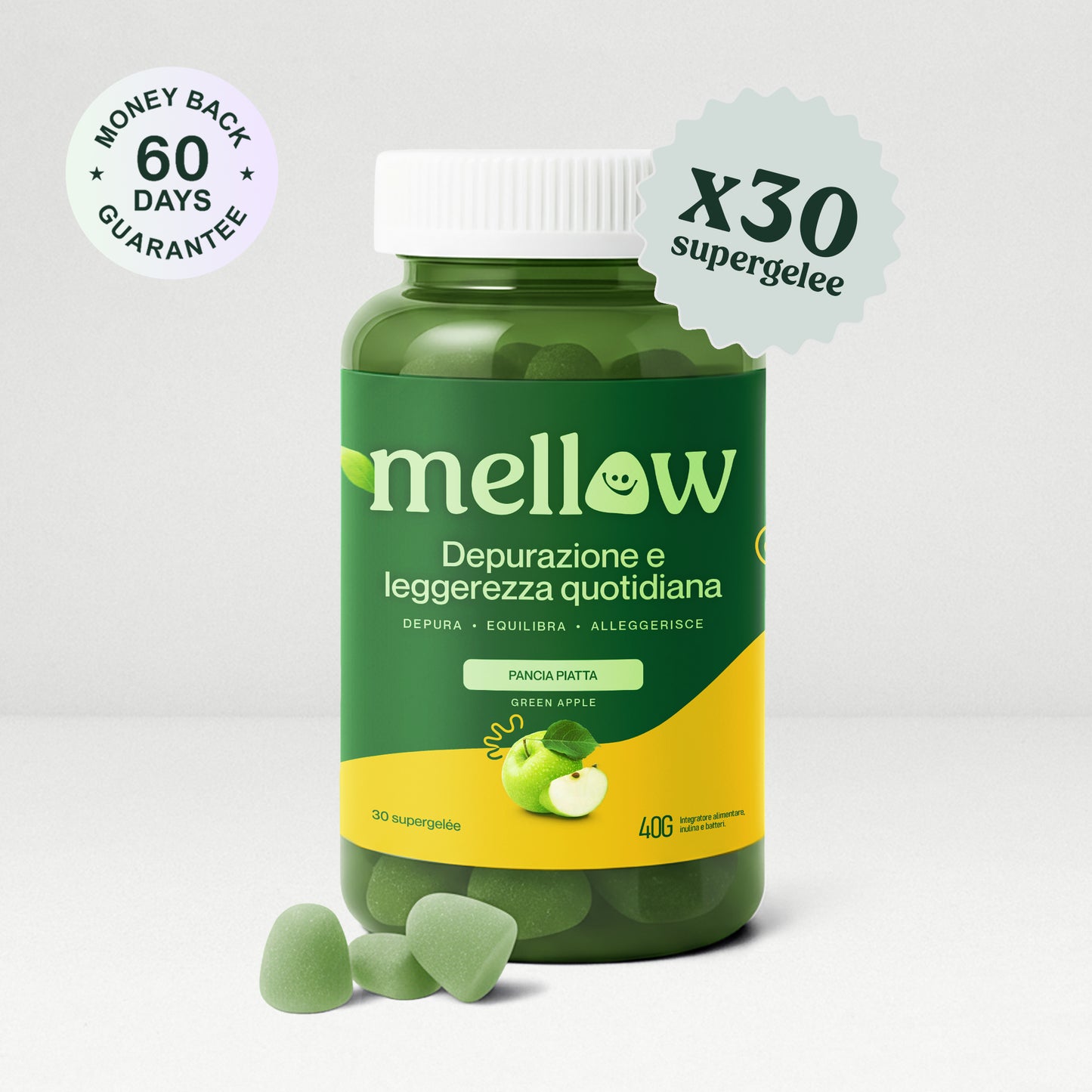 Mellow® Detox Fegato - Supergelée alla Mela Verde