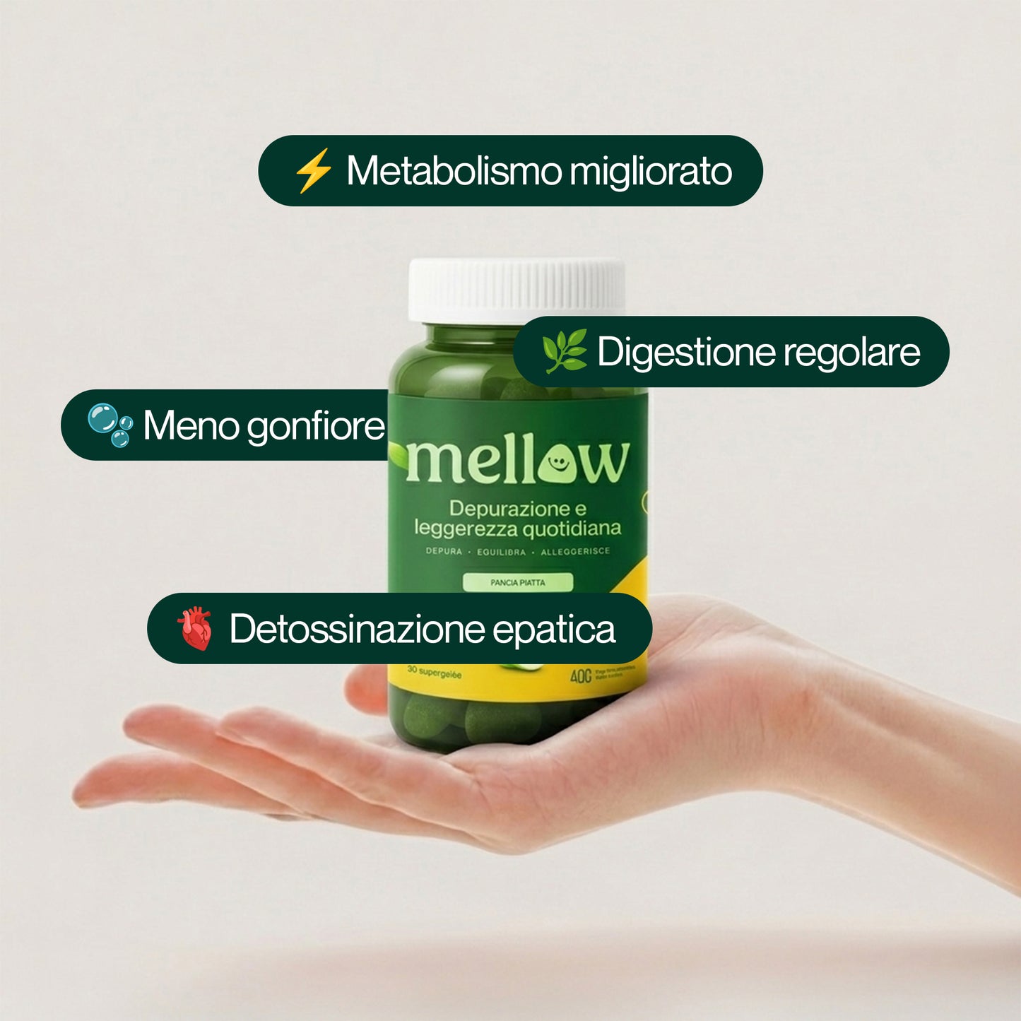 Mellow® Detox Fegato – Supergelée alla Mela Verde