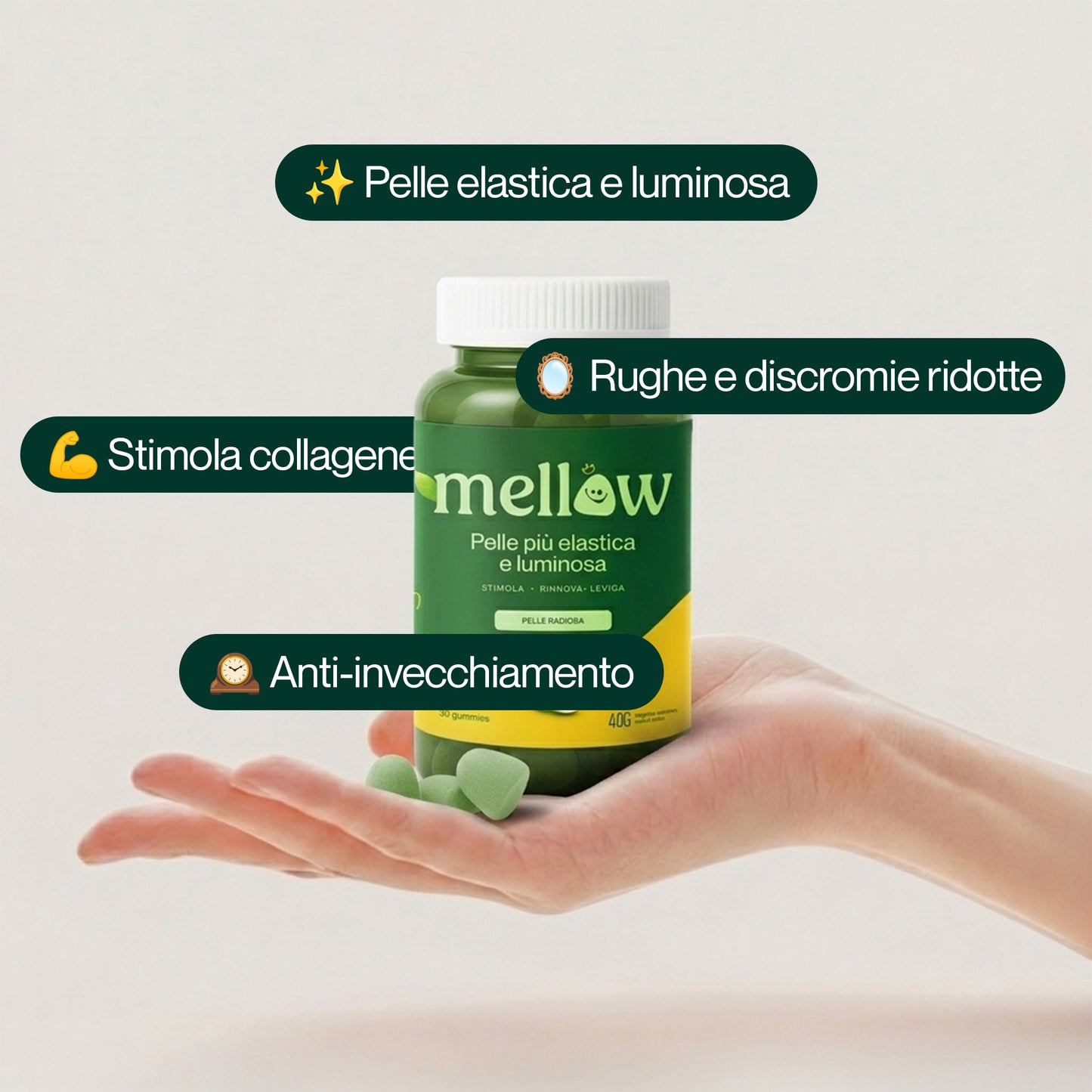 Mellow® Pelle Giovane – Supergelée alla Mela Verde