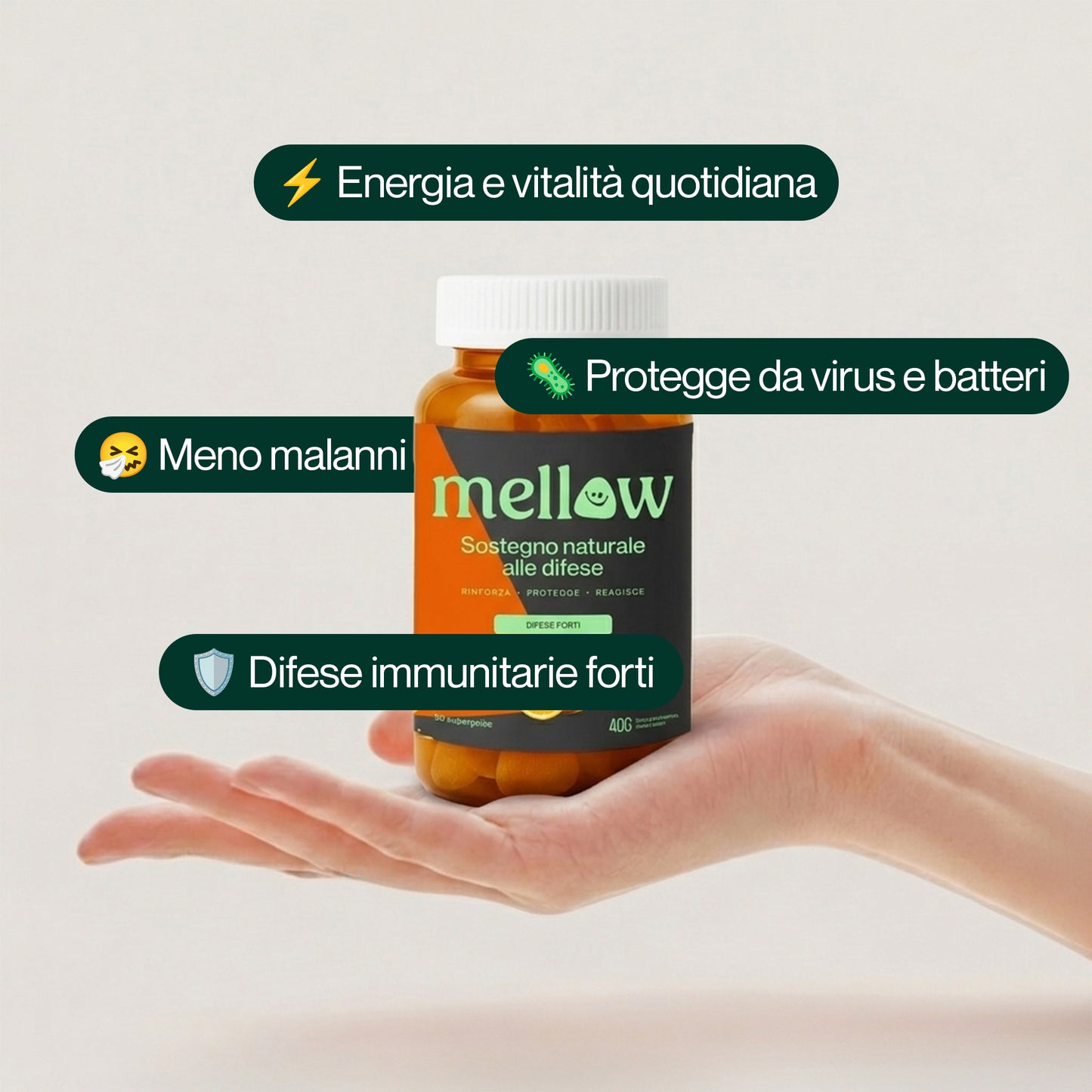 Mellow® Immunità Attiva Scudo Naturale – Supergelée all Arancio