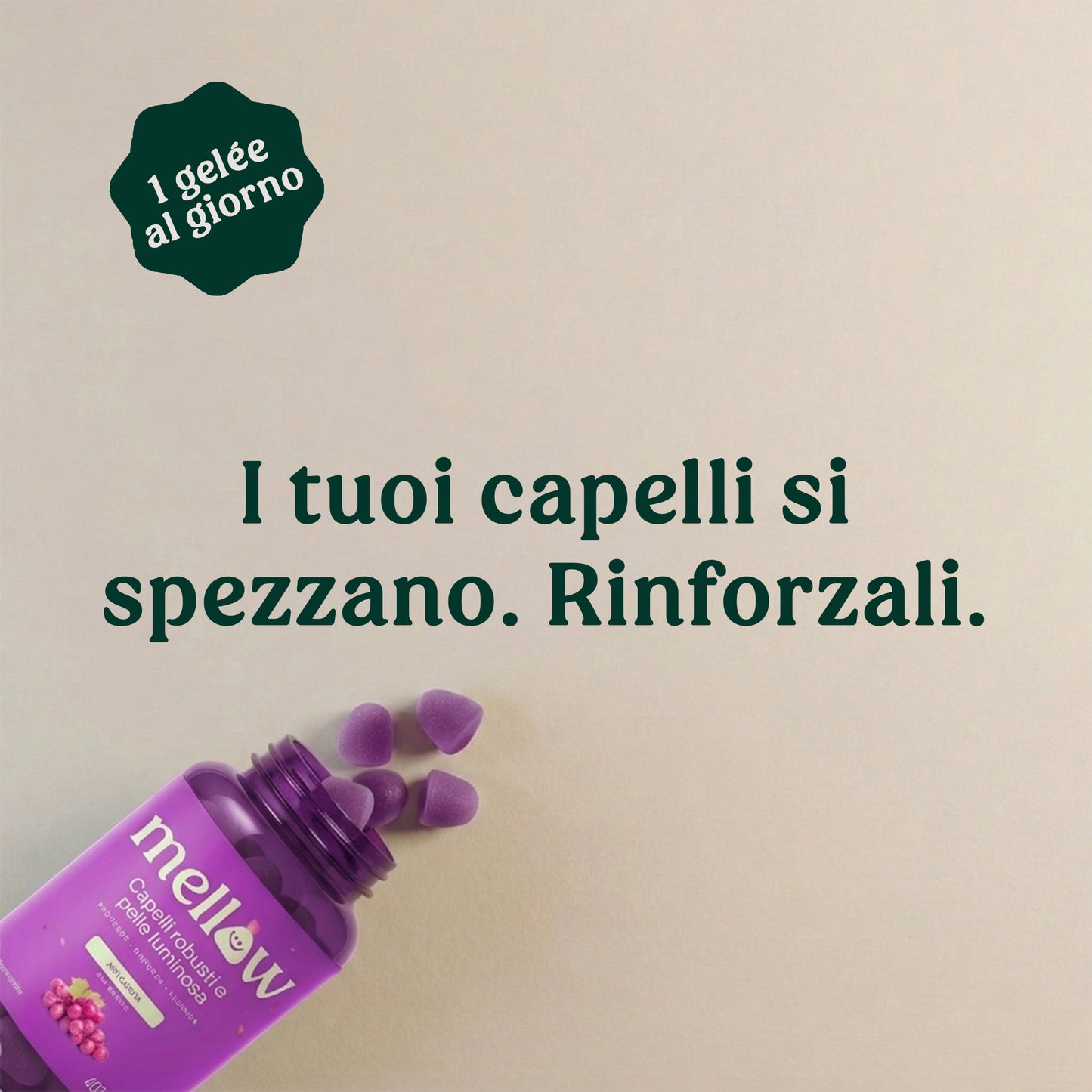 Mellow® Capelli e Unghie Forti – Supergelée all Uva Rossa
