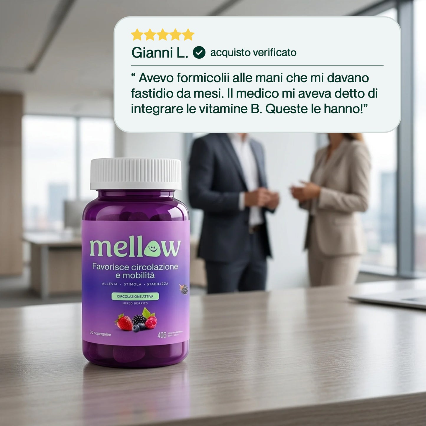 Mellow® Neuropatia – Supergelée ai Frutti di Bosco
