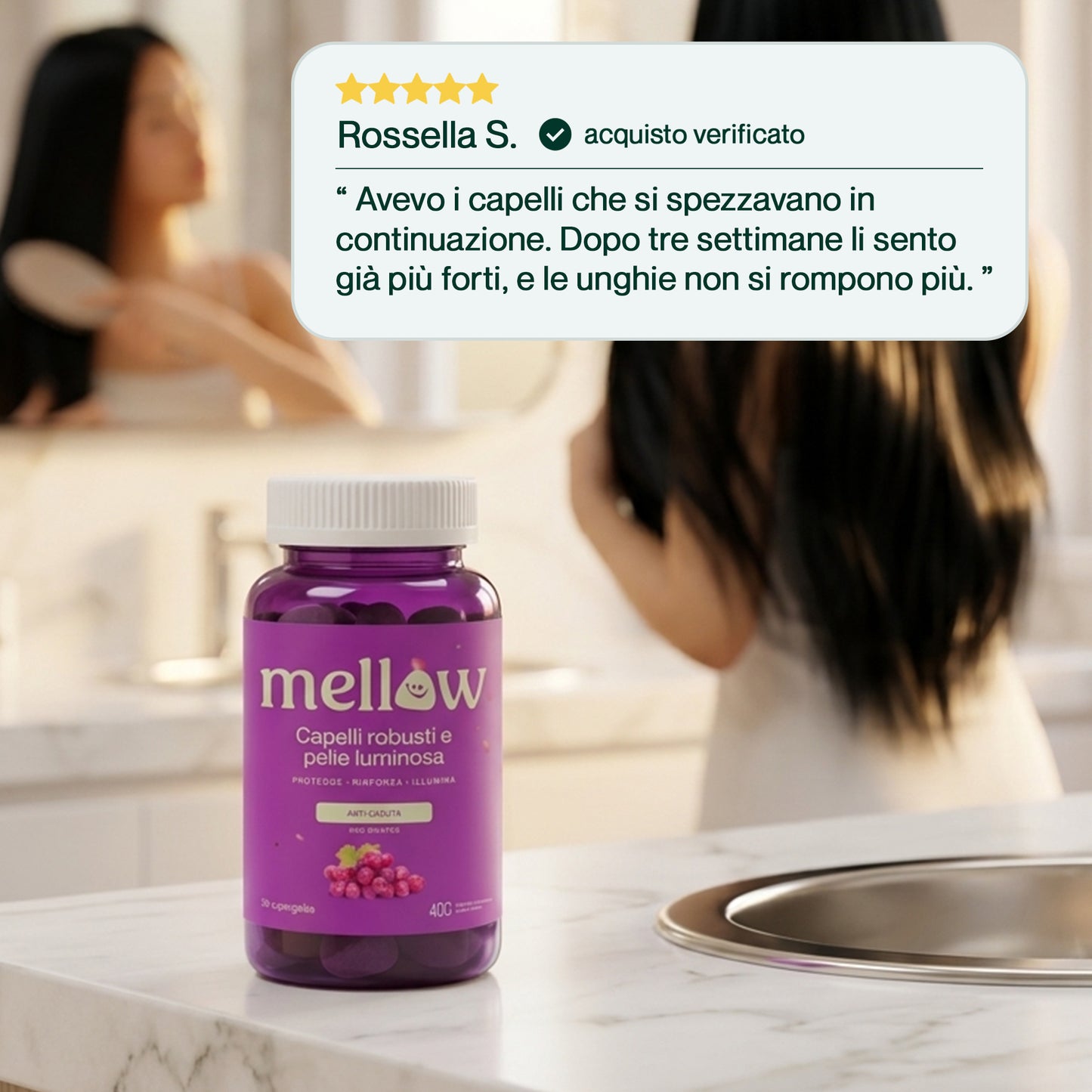 Mellow® Capelli e Unghie Forti – Supergelée all Uva Rossa
